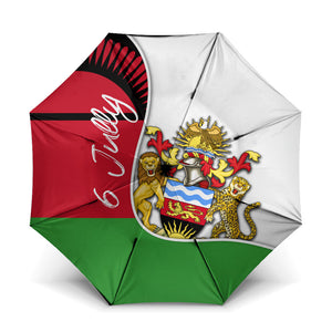 Malawi Independence Day 6 July Umbrella Malawian Coat Of Arms Flag Ribbon