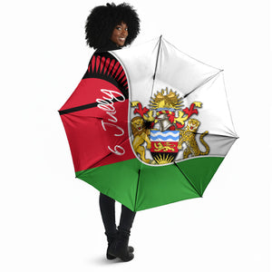 Malawi Independence Day 6 July Umbrella Malawian Coat Of Arms Flag Ribbon