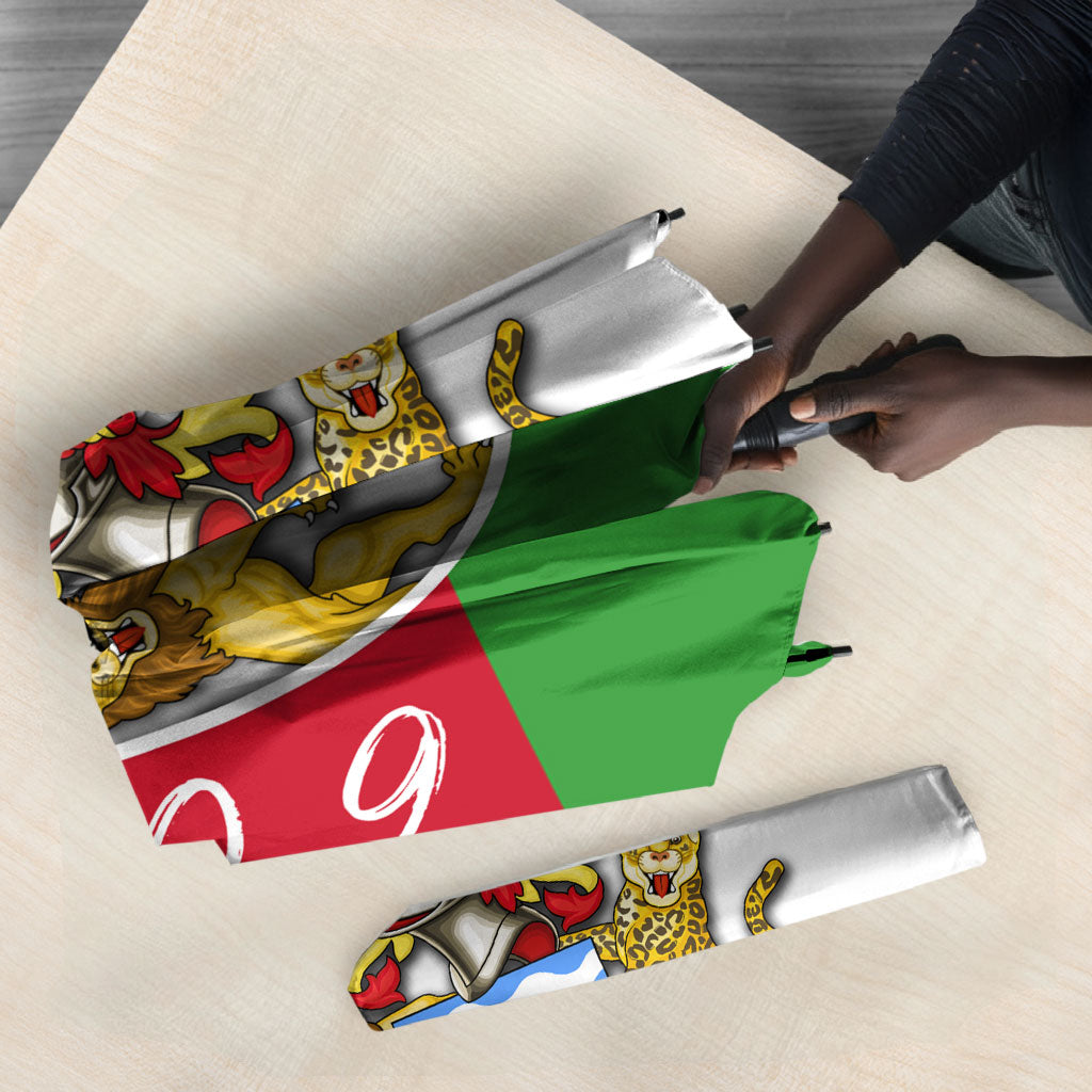 Malawi Independence Day 6 July Umbrella Malawian Coat Of Arms Flag Ribbon