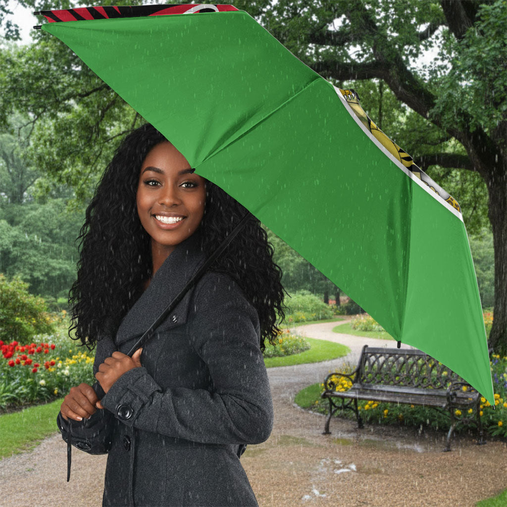 Malawi Independence Day 6 July Umbrella Malawian Coat Of Arms Flag Ribbon