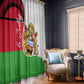 Malawi Independence Day 6 July Window Curtain Malawian Coat Of Arms Flag Ribbon