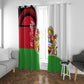 Malawi Independence Day 6 July Window Curtain Malawian Coat Of Arms Flag Ribbon