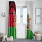 Malawi Independence Day 6 July Window Curtain Malawian Coat Of Arms Flag Ribbon