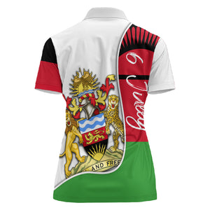 Malawi Independence Day 6 July Women Polo Shirt Malawian Coat Of Arms Flag Ribbon