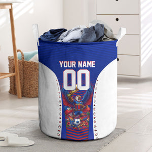 Personalized Haiti Football Eagle Champions Laundry Basket Les Grenadiers Soccer Trophy 2026 Heritage Flag