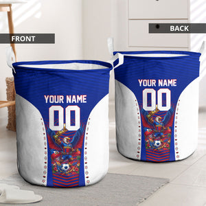 Personalized Haiti Football Eagle Champions Laundry Basket Les Grenadiers Soccer Trophy 2026 Heritage Flag