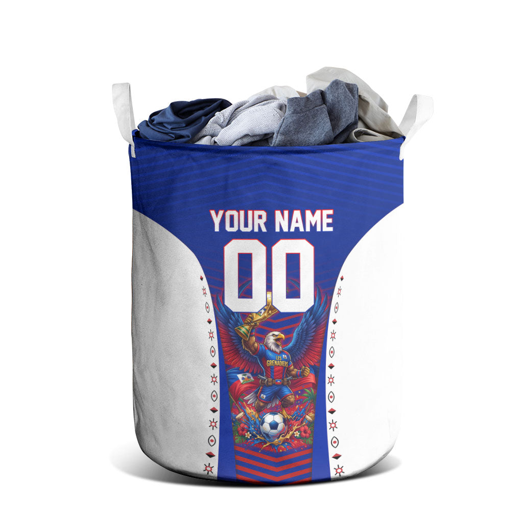 Personalized Haiti Football Eagle Champions Laundry Basket Les Grenadiers Soccer Trophy 2026 Heritage Flag