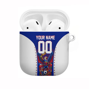 Personalized Haiti Football Eagle Champions AirPods Case Les Grenadiers Soccer Trophy 2026 Heritage Flag