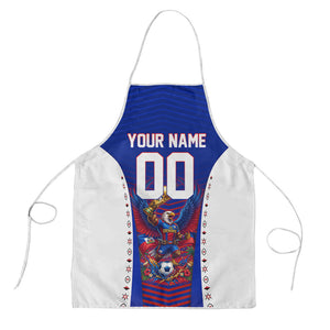 Personalized Haiti Football Eagle Champions Apron Les Grenadiers Soccer Trophy 2026 Heritage Flag