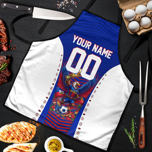 Personalized Haiti Football Eagle Champions Apron Les Grenadiers Soccer Trophy 2026 Heritage Flag