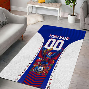 Personalized Haiti Football Eagle Champions Area Rug Les Grenadiers Soccer Trophy 2026 Heritage Flag