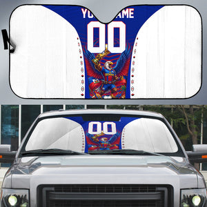 Personalized Haiti Football Eagle Champions Auto Sun Shade Les Grenadiers Soccer Trophy 2026 Heritage Flag