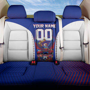 Personalized Haiti Football Eagle Champions Back Car Seat Cover Les Grenadiers Soccer Trophy 2026 Heritage Flag