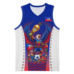 Personalized Haiti Football Eagle Champions Basketball Jersey Les Grenadiers Soccer Trophy 2026 Heritage Flag