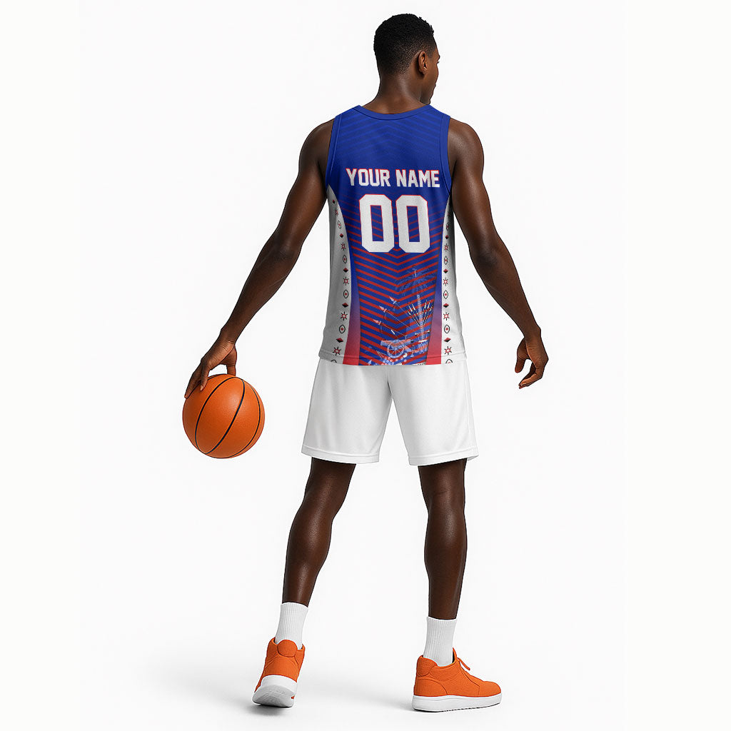 Personalized Haiti Football Eagle Champions Basketball Jersey Les Grenadiers Soccer Trophy 2026 Heritage Flag