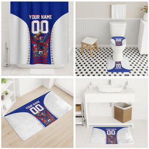 Personalized Haiti Football Eagle Champions Bathroom Set Les Grenadiers Soccer Trophy 2026 Heritage Flag