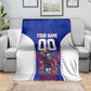 Personalized Haiti Football Eagle Champions Blanket Les Grenadiers Soccer Trophy 2026 Heritage Flag