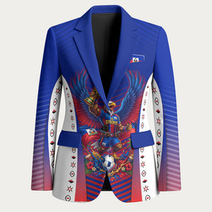 Personalized Haiti Football Eagle Champions Blazer Les Grenadiers Soccer Trophy 2026 Heritage Flag
