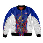 Personalized Haiti Football Eagle Champions Bomber Jacket Les Grenadiers Soccer Trophy 2026 Heritage Flag