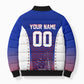 Personalized Haiti Football Eagle Champions Bomber Puffer Jacket Les Grenadiers Soccer Trophy 2026 Heritage Flag
