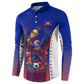 Personalized Haiti Football Eagle Champions Button Sweatshirt Les Grenadiers Soccer Trophy 2026 Heritage Flag