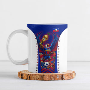 Personalized Haiti Football Eagle Champions Ceramic Mug Les Grenadiers Soccer Trophy 2026 Heritage Flag