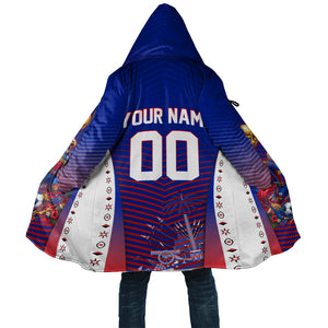Personalized Haiti Football Eagle Champions Cloak Les Grenadiers Soccer Trophy 2026 Heritage Flag
