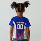 Personalized Haiti Football Eagle Champions Kid T shirt Les Grenadiers Soccer Trophy 2026 Heritage Flag