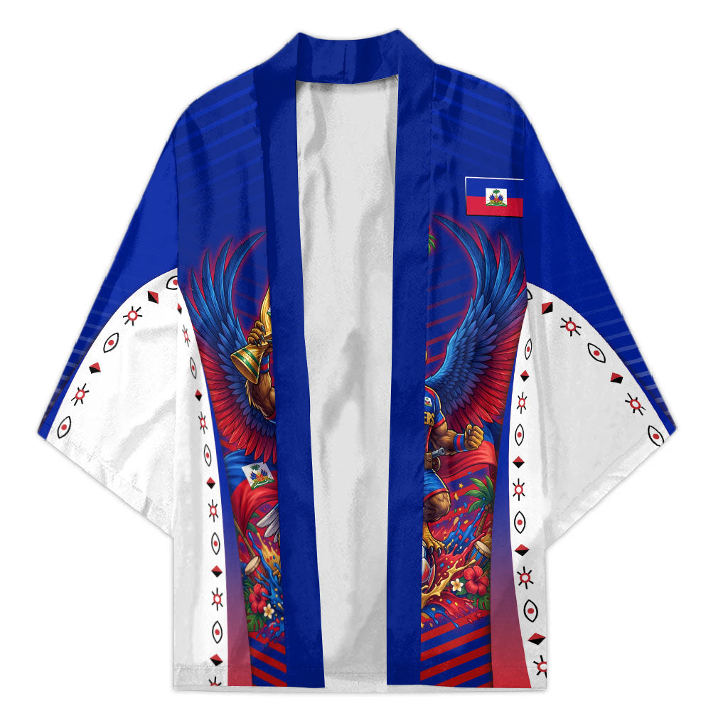 Personalized Haiti Football Eagle Champions Kimono Les Grenadiers Soccer Trophy 2026 Heritage Flag