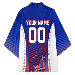 Personalized Haiti Football Eagle Champions Kimono Les Grenadiers Soccer Trophy 2026 Heritage Flag