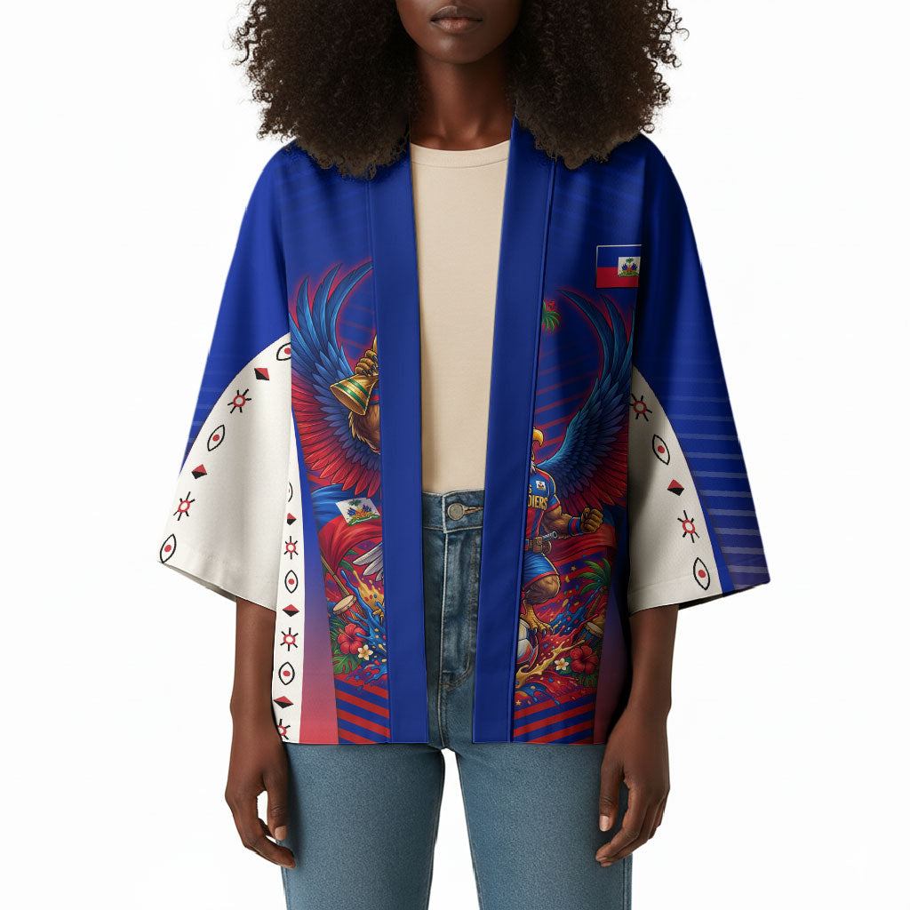 Personalized Haiti Football Eagle Champions Kimono Les Grenadiers Soccer Trophy 2026 Heritage Flag