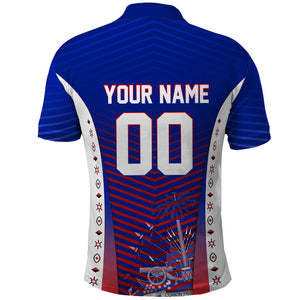Personalized Haiti Football Eagle Champions Polo Shirt Les Grenadiers Soccer Trophy 2026 Heritage Flag