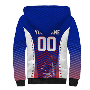 Personalized Haiti Football Eagle Champions Sherpa Hoodie Les Grenadiers Soccer Trophy 2026 Heritage Flag