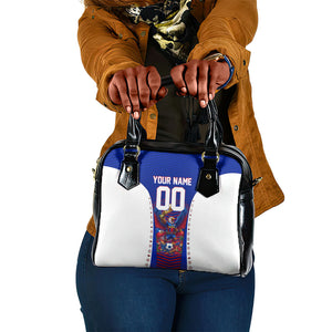 Personalized Haiti Football Eagle Champions Shoulder Handbag Les Grenadiers Soccer Trophy 2026 Heritage Flag