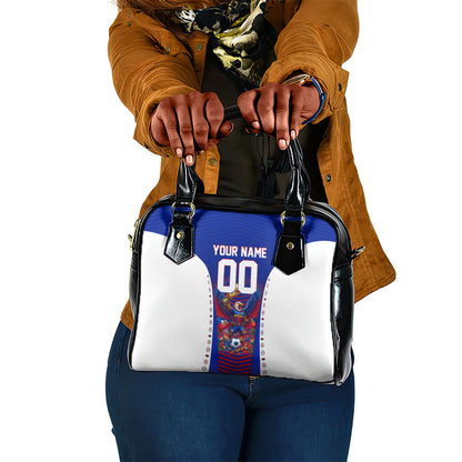 Personalized Haiti Football Eagle Champions Shoulder Handbag Les Grenadiers Soccer Trophy 2026 Heritage Flag