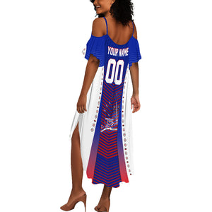 Personalized Haiti Football Eagle Champions Summer Maxi Dress Les Grenadiers Soccer Trophy 2026 Heritage Flag