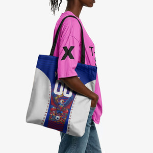 Personalized Haiti Football Eagle Champions Tote Bag Les Grenadiers Soccer Trophy 2026 Heritage Flag