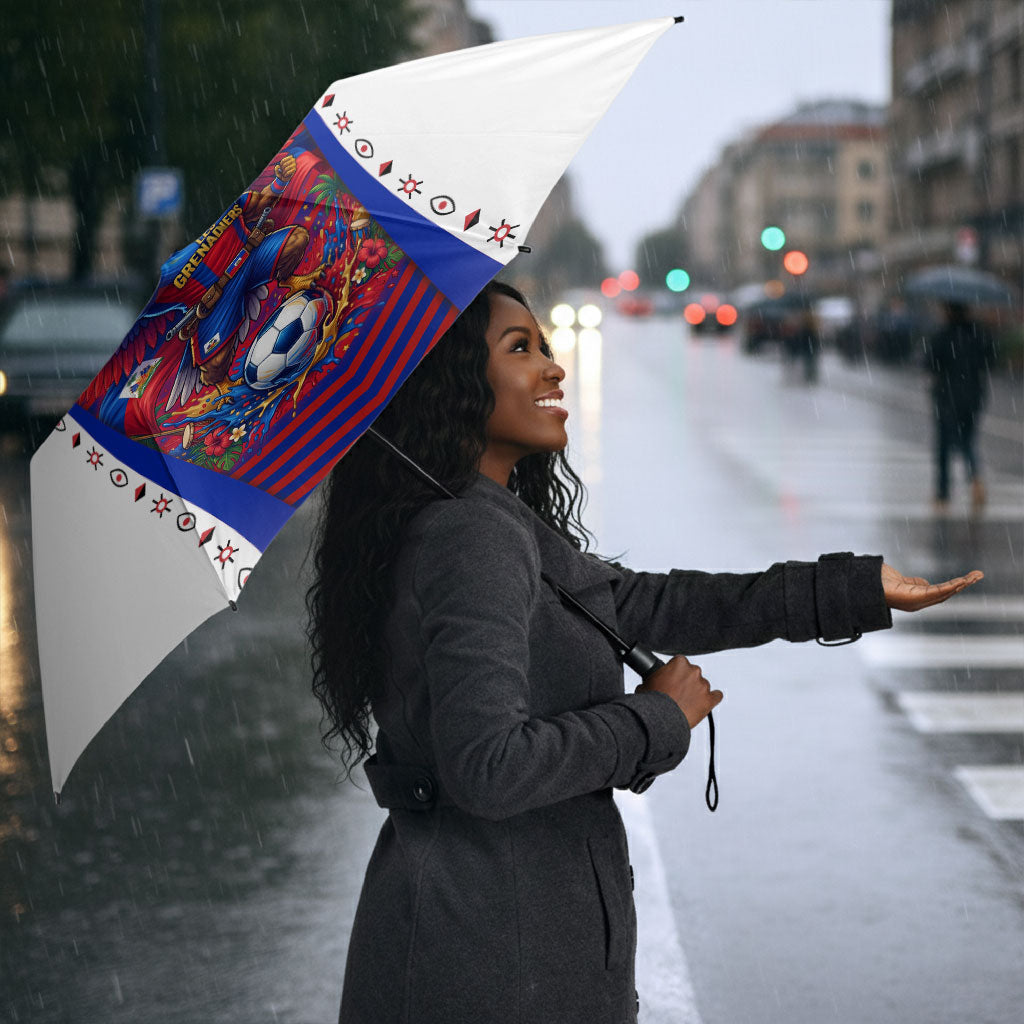 Personalized Haiti Football Eagle Champions Umbrella Les Grenadiers Soccer Trophy 2026 Heritage Flag