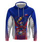 Personalized Haiti Football Eagle Champions Zip Hoodie Les Grenadiers Soccer Trophy 2026 Heritage Flag