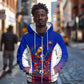 Personalized Haiti Football Eagle Champions Zip Hoodie Les Grenadiers Soccer Trophy 2026 Heritage Flag