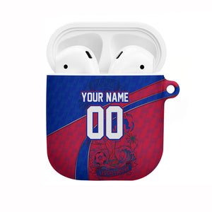 Personalized Haiti Soccer Les Grenadiers AirPods Case Championship Football 2026 Trophy Haitian Flag Map