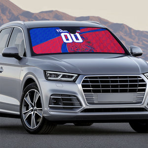Personalized Haiti Soccer Les Grenadiers Auto Sun Shade Championship Football 2026 Trophy Haitian Flag Map