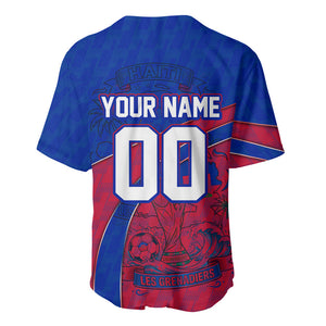 Personalized Haiti Soccer Les Grenadiers Baseball Jersey Championship Football 2026 Trophy Haitian Flag Map