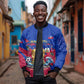 Personalized Haiti Soccer Les Grenadiers Bomber Jacket Championship Football 2026 Trophy Haitian Flag Map