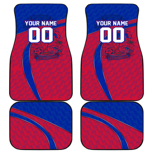 Personalized Haiti Soccer Les Grenadiers Car Mats Championship Football 2026 Trophy Haitian Flag Map