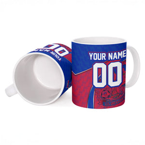 Personalized Haiti Soccer Les Grenadiers Ceramic Mug Championship Football 2026 Trophy Haitian Flag Map