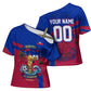 Personalized Haiti Soccer Les Grenadiers Cross Shoulder Shirt Championship Football 2026 Trophy Haitian Flag Map