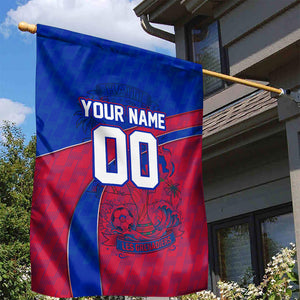 Personalized Haiti Soccer Les Grenadiers Garden Flag Championship Football 2026 Trophy Haitian Flag Map