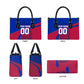 Personalized Haiti Soccer Les Grenadiers Leather Bag Championship Football 2026 Trophy Haitian Flag Map