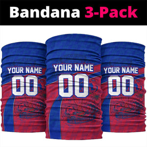 Personalized Haiti Soccer Les Grenadiers Neck Gaiter Championship Football 2026 Trophy Haitian Flag Map